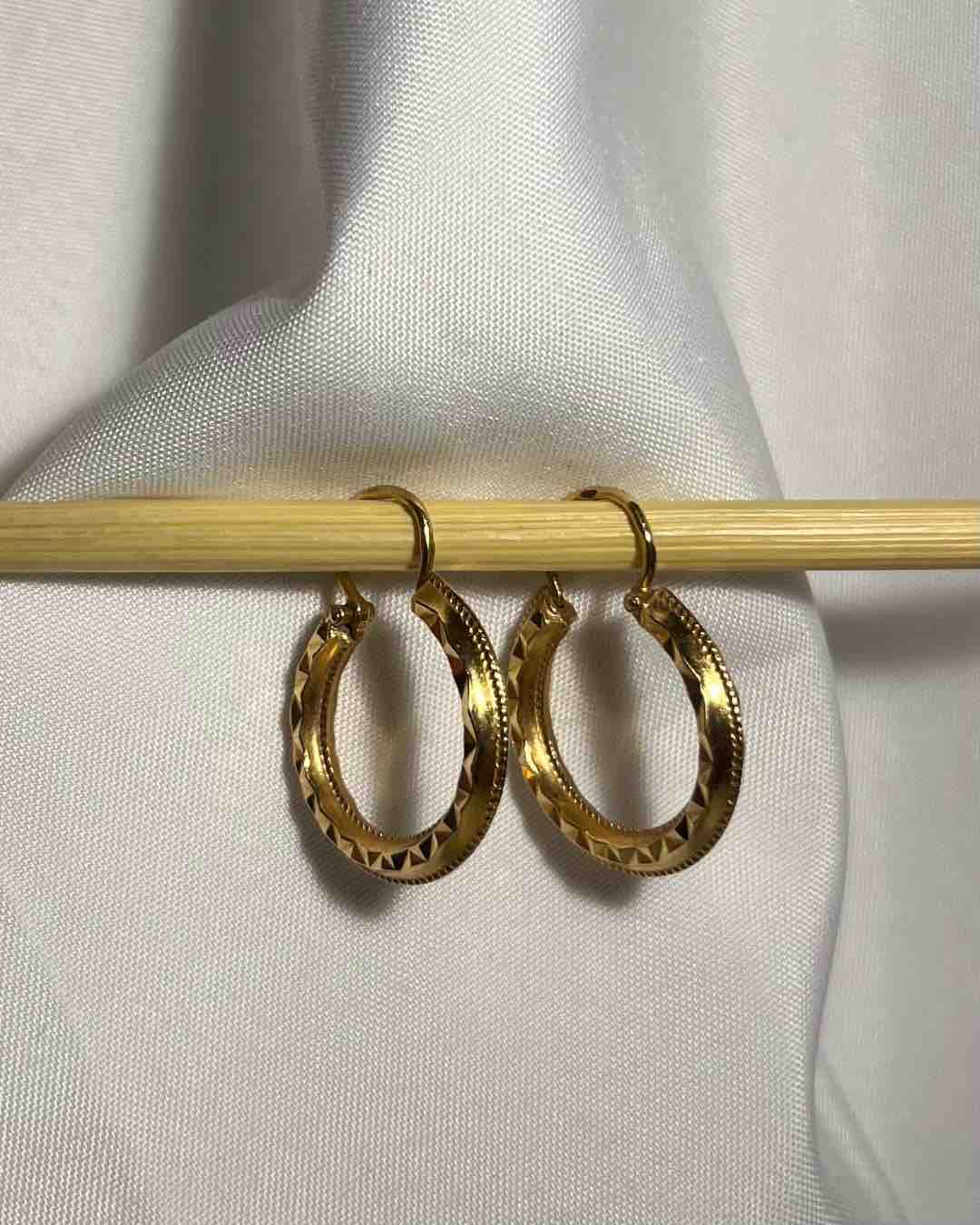 Créoles vintage en Or &quot;Myra&quot;