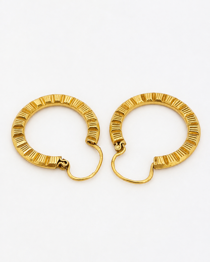 Créoles Or Jaune 18 carats "Elina"