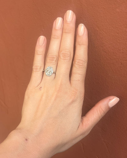 Bague Art-déco diamants &quot;Constantine&quot;