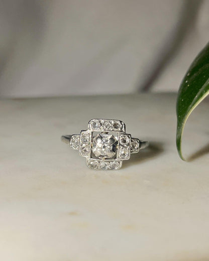 Bague art déco diamants &quot;Géraldine&quot;