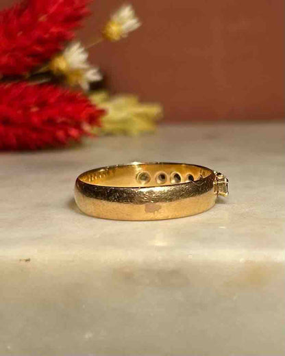 Demi alliance Rubis &amp; Diamants &quot;Monia&quot;