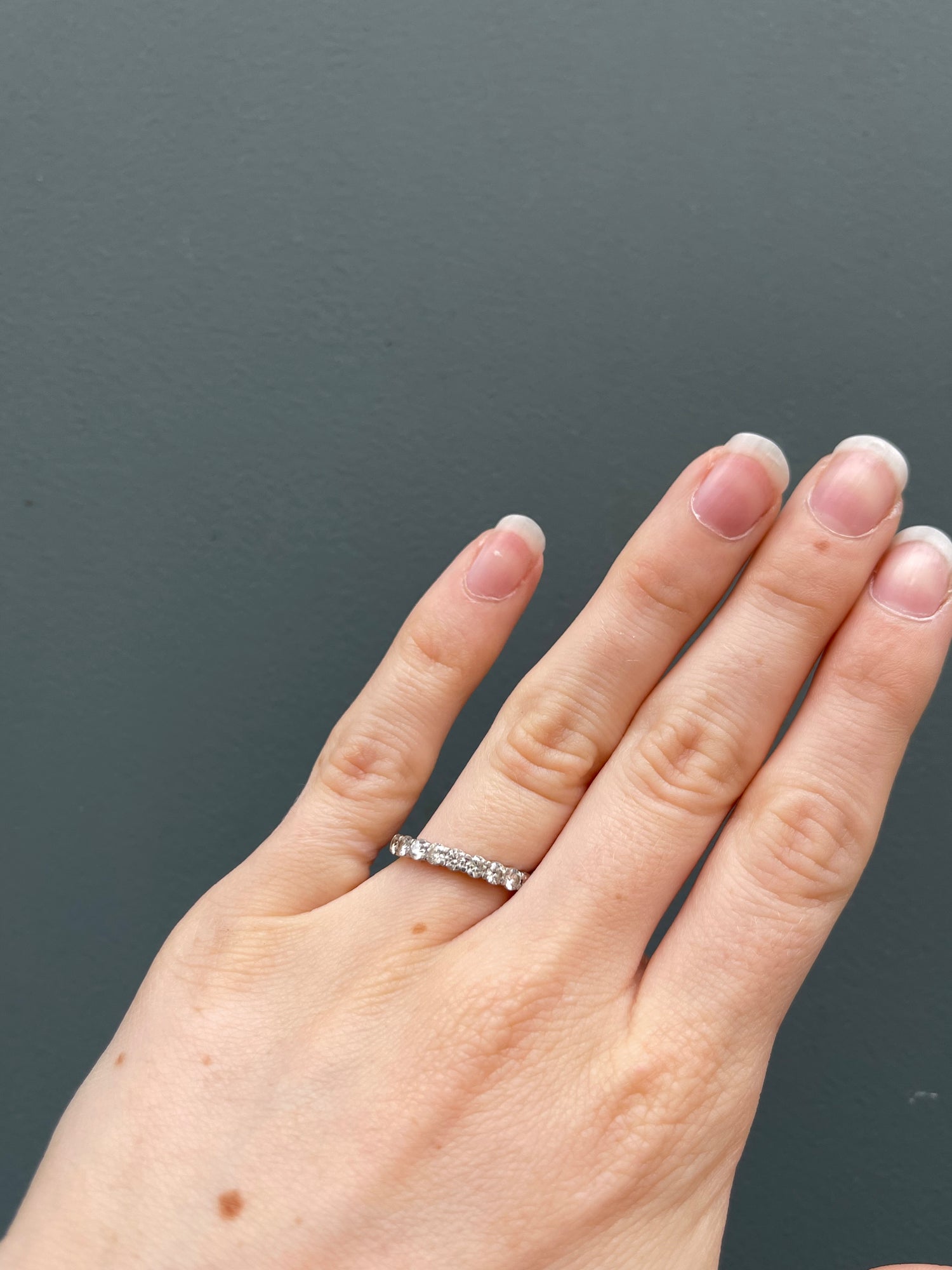 Bague Demi-alliance Diamants &quot;Constance&quot;