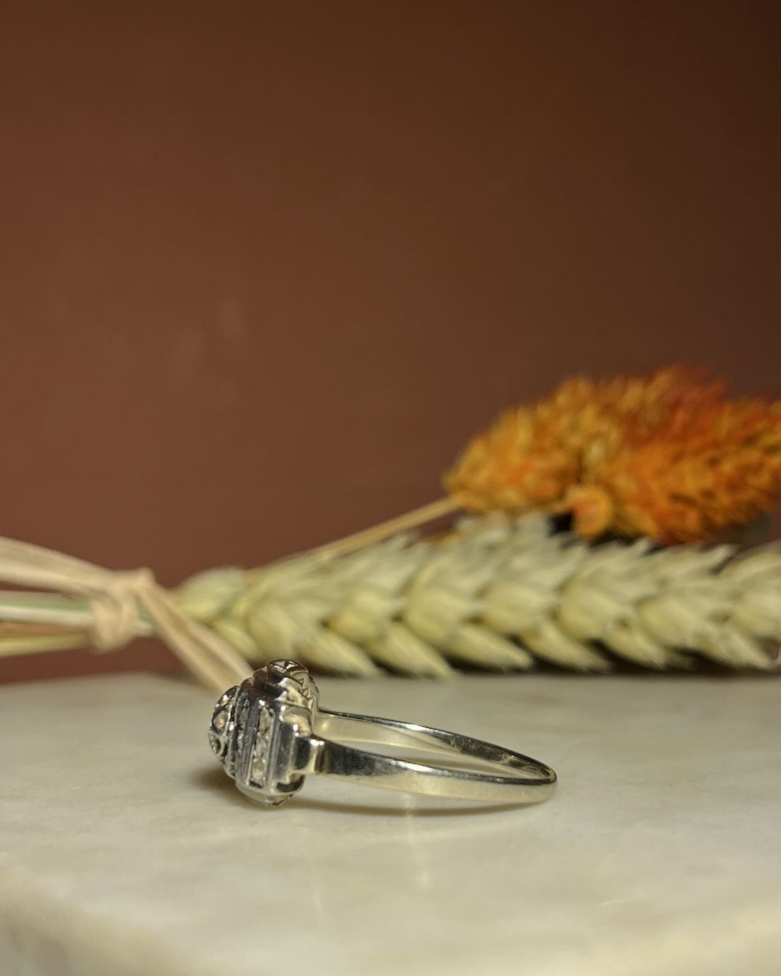 Bague Art-déco diamants &quot;Keyda&quot;