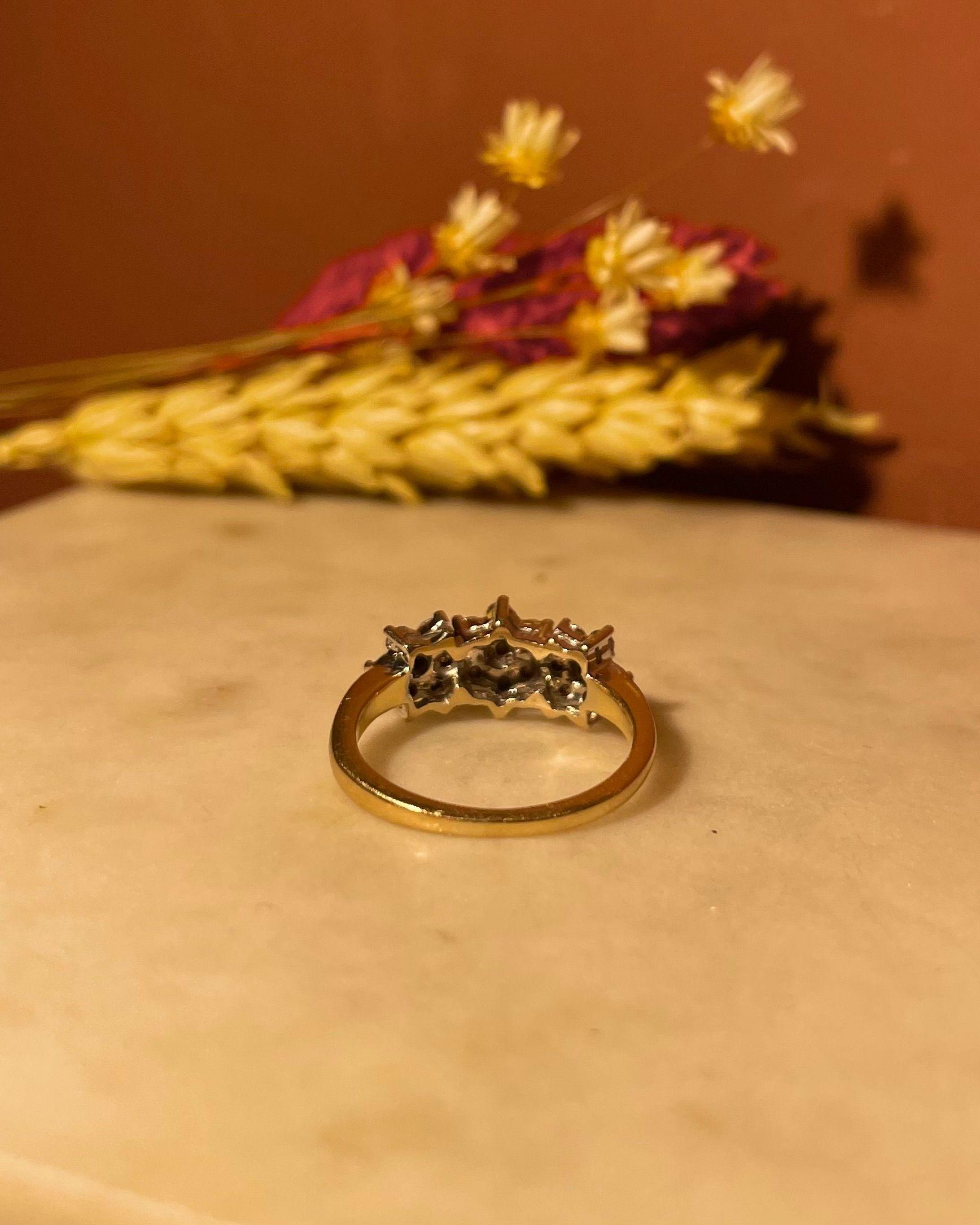 Bague Rivière Fleur 21 Diamants "Grace"