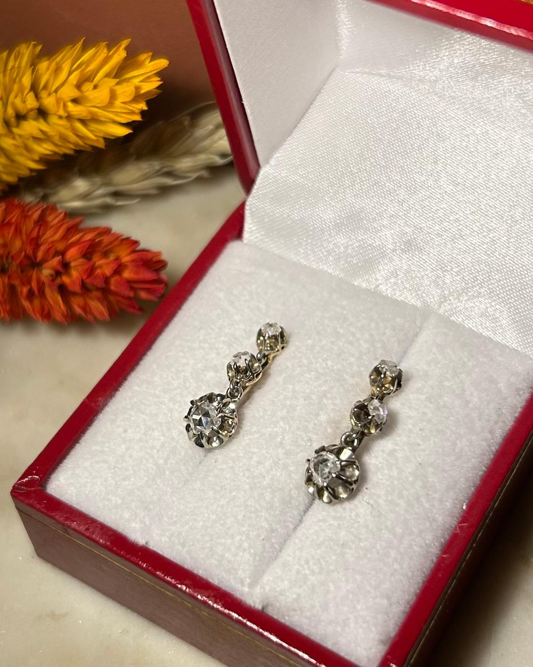 Dormeuses Diamants vintage &quot;Solina&quot;