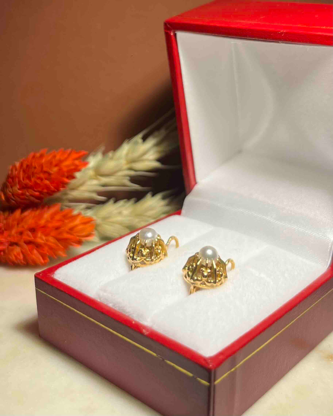 Dormeuses Vintage Perles &quot;Horia&quot;