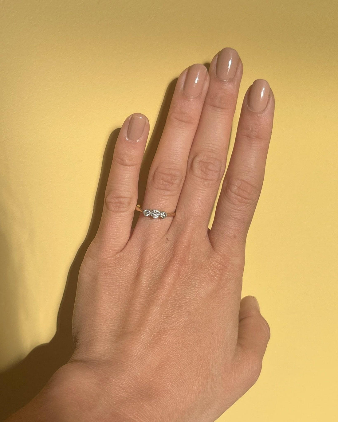Bague Vintage trilogie diamants &quot;Calista&quot;