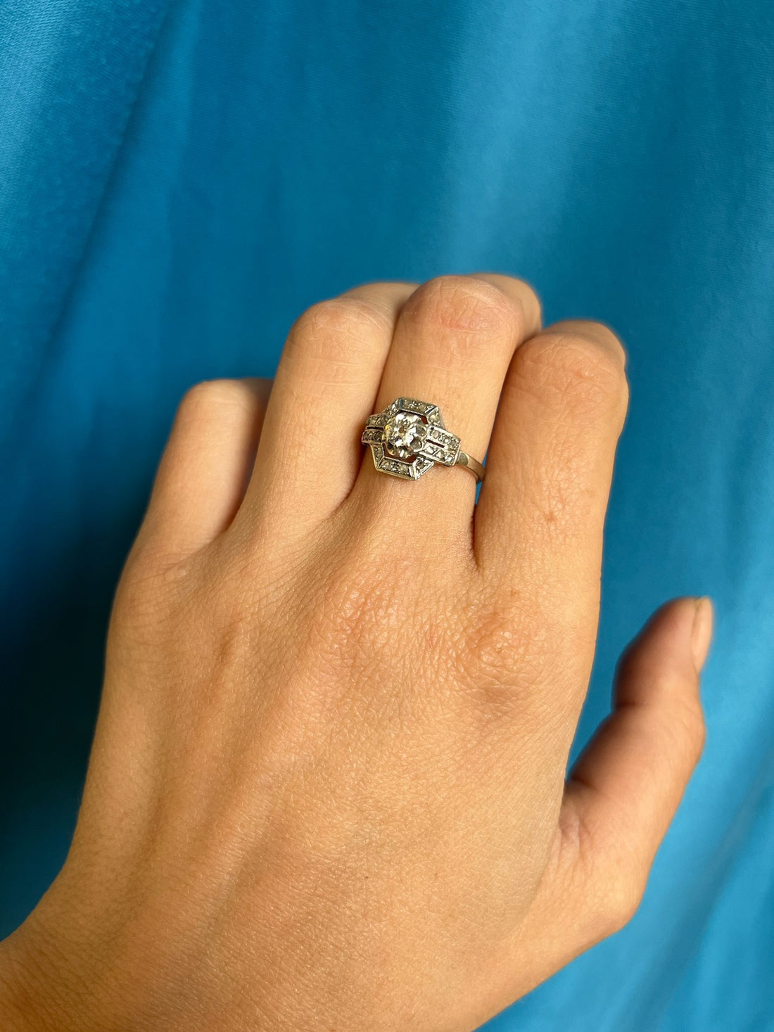 Bague art déco diamants &quot;Isalie&quot;