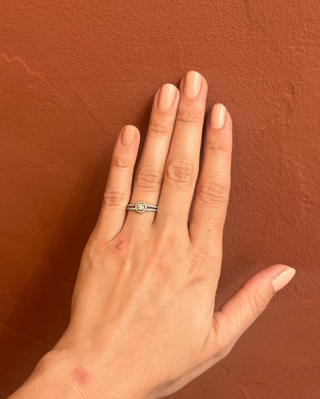 Bague style Art-déco 58 Diamants &quot;Kinsy&quot;