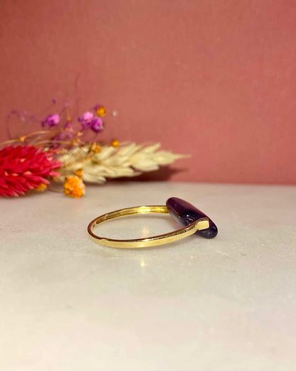 Bague Vintage Améthyste Mouvante 3.30 carats &quot;Lydia&quot;