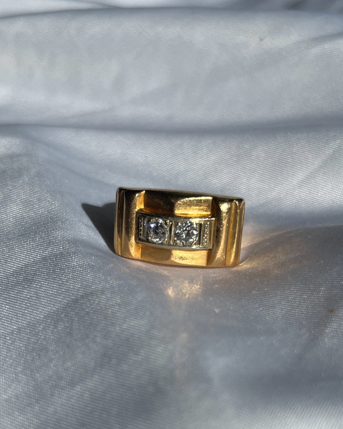 Vintage "Danny" Diamond Tank Ring