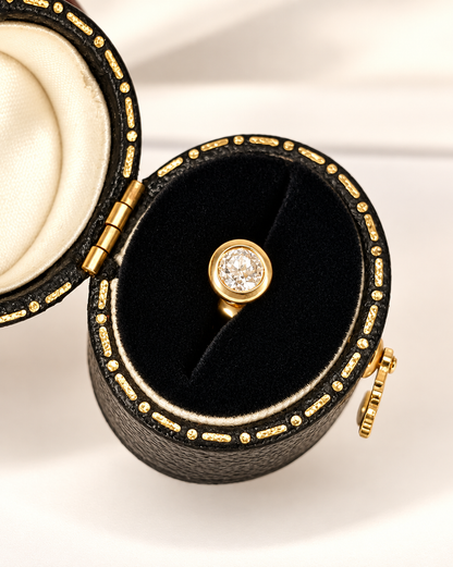 Pendiente Puce Diamante 0,27 quilates "Diane"