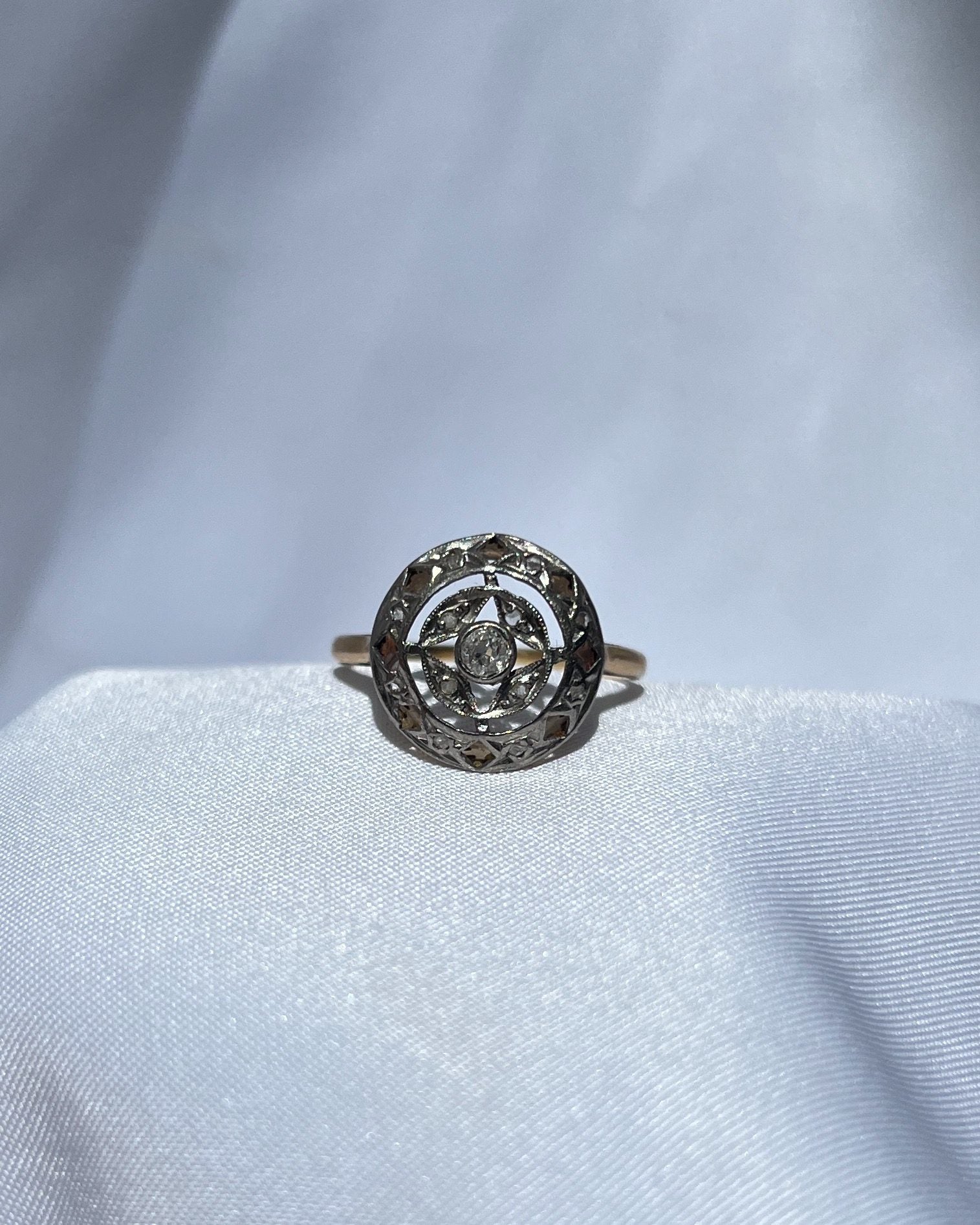 Anillo de diamantes Art Déco "Emma"