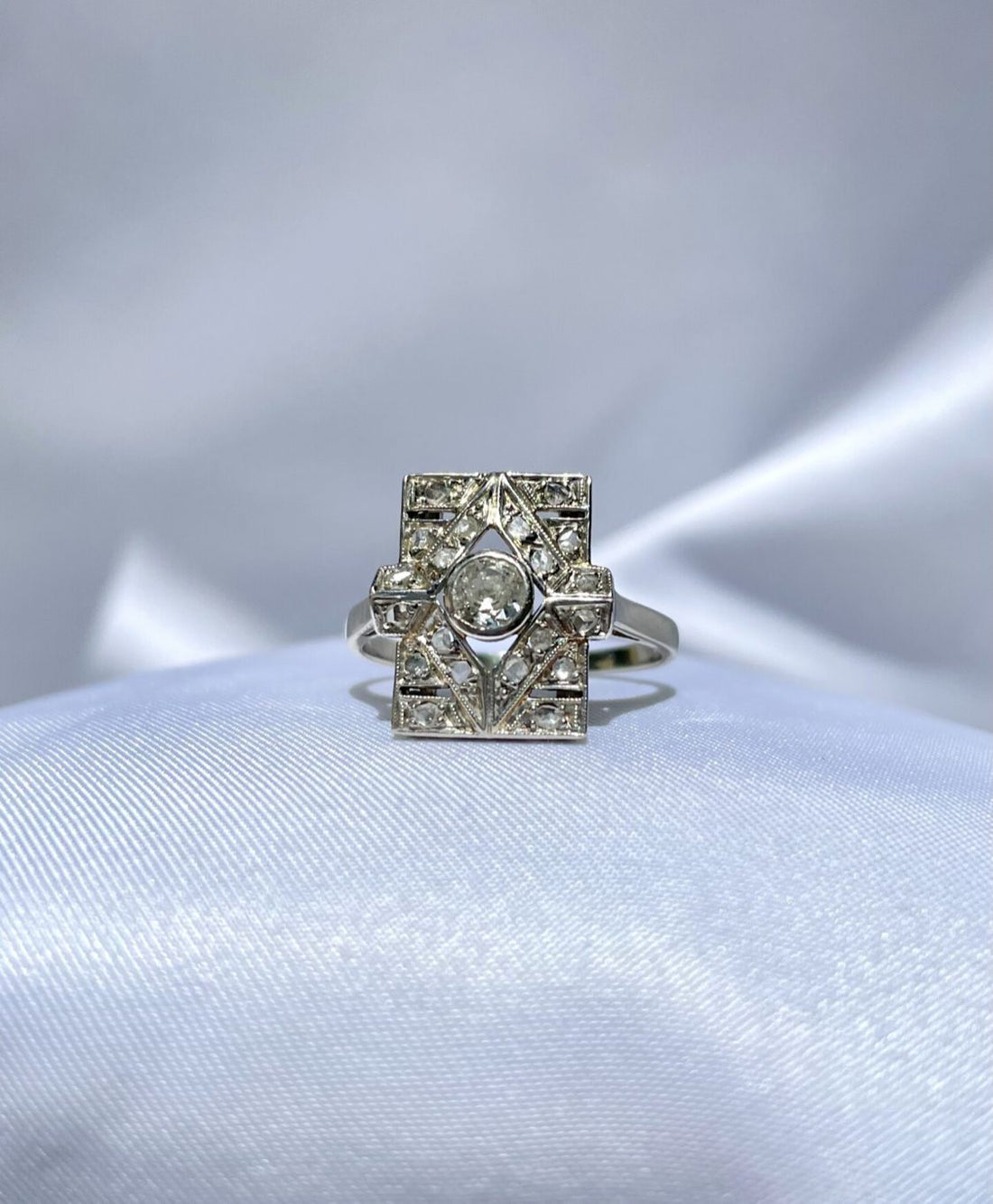Bague Art-Déco Diamants &quot;Isia&quot;