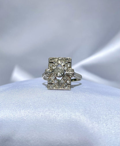 Bague Art-Déco Diamants &quot;Isia&quot;