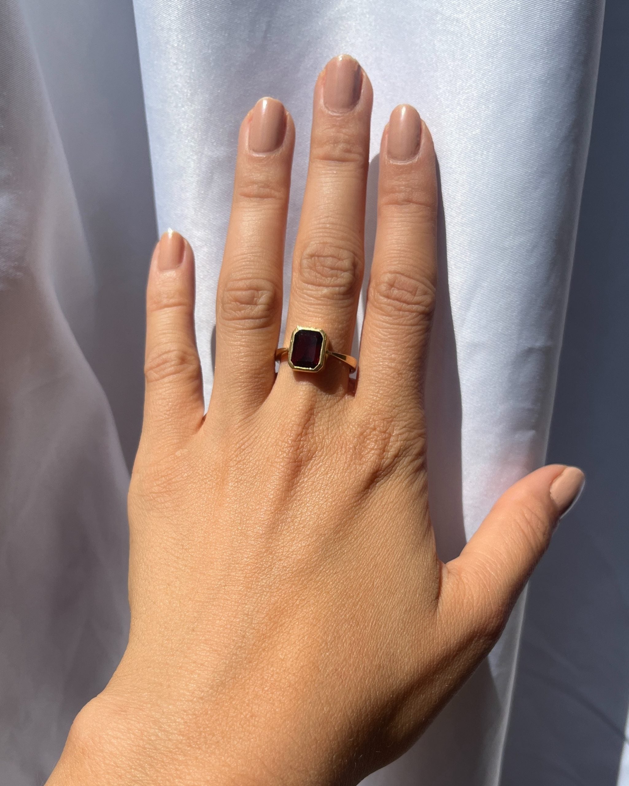 Anillo vintage de citrino "Amani"