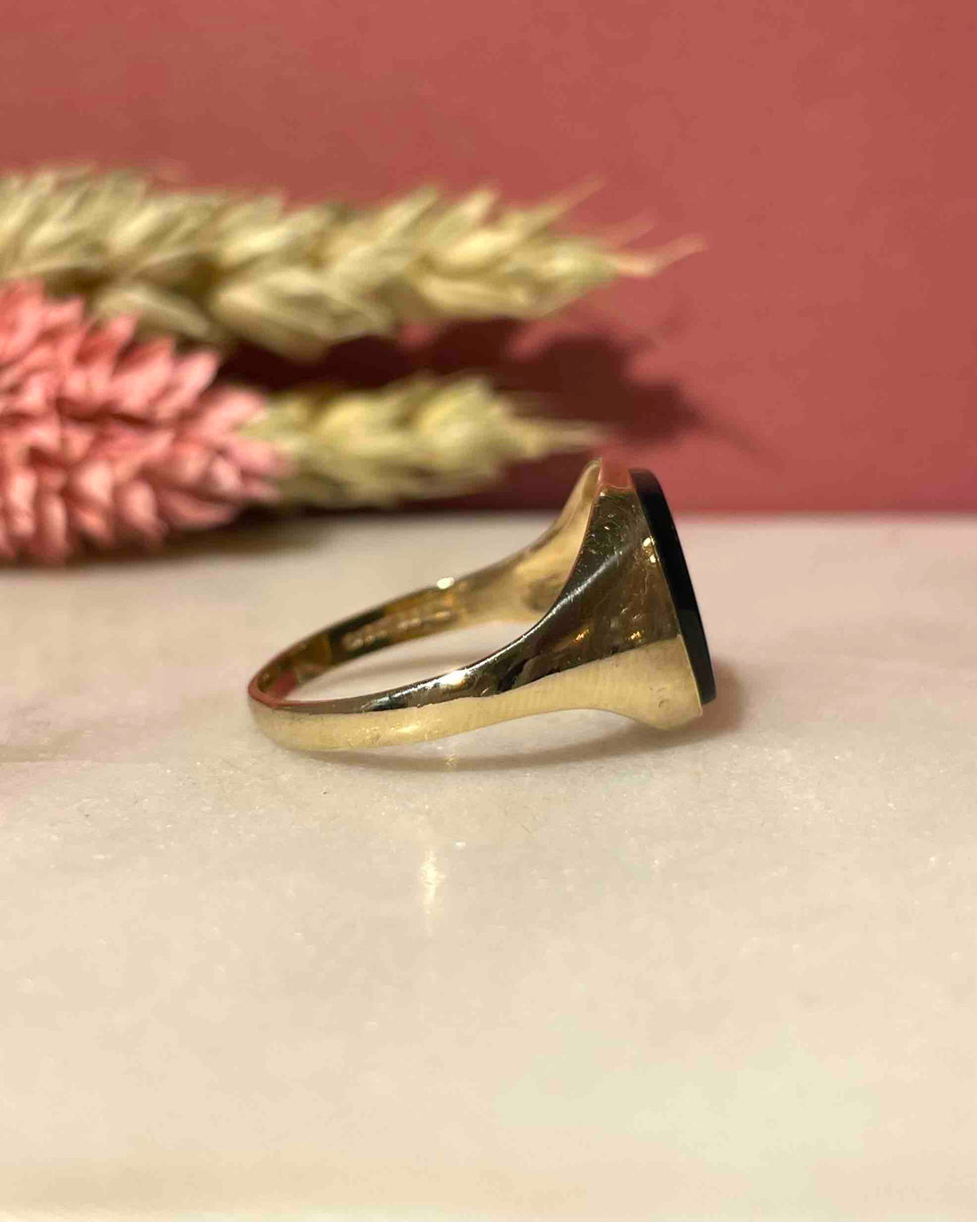 Vintage Onyx &quot;Janis&quot; Signet Ring