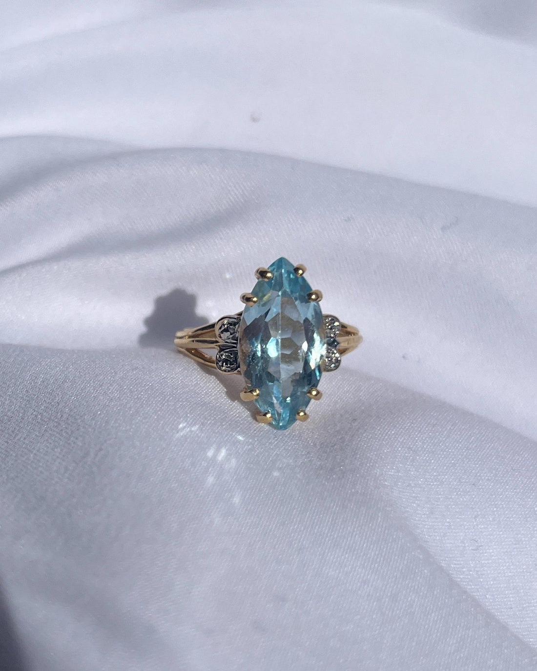Bague Marquise Topaze &quot;Andréa&quot;