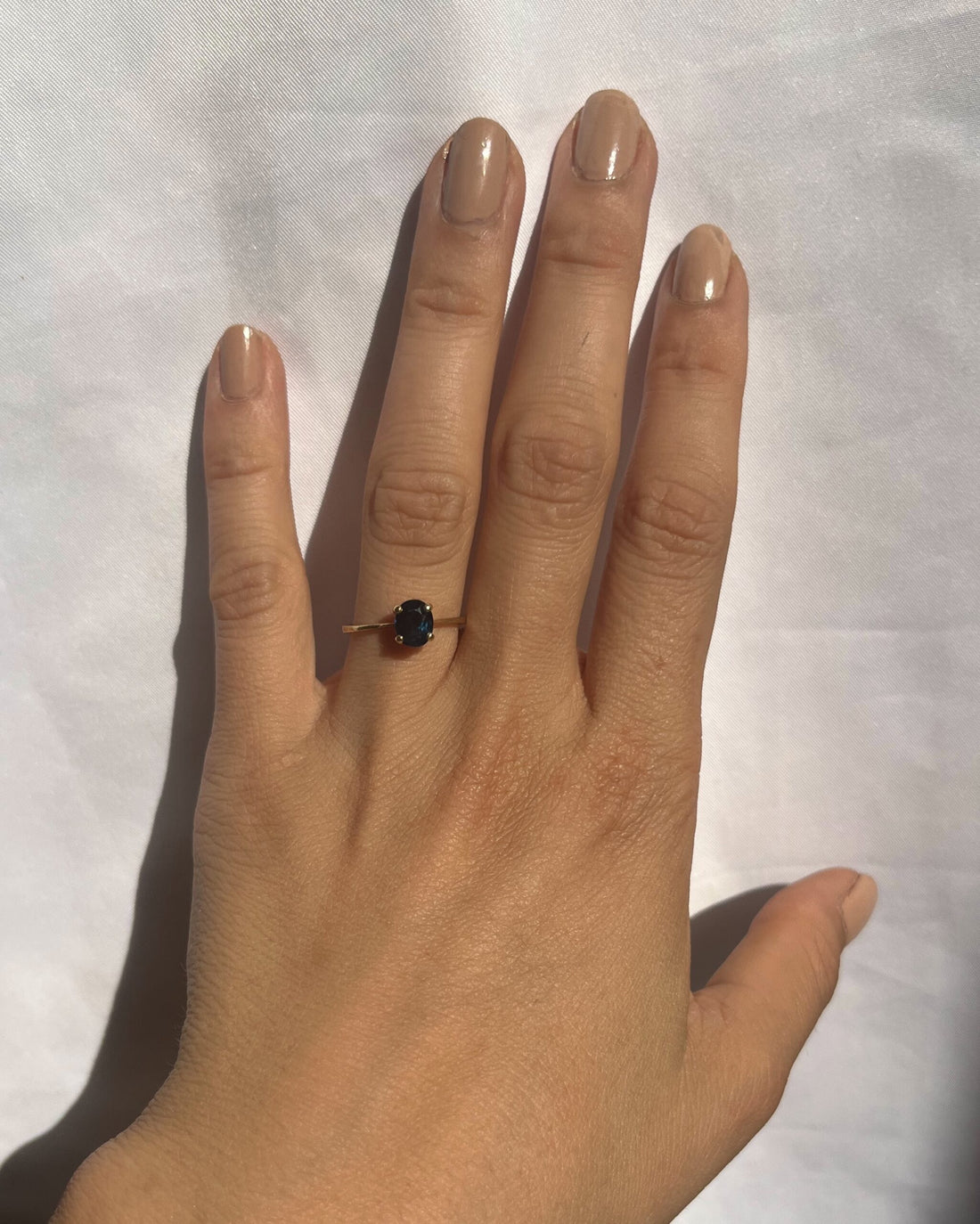 Bague solitaire saphir vintage &quot;Hydra&quot;