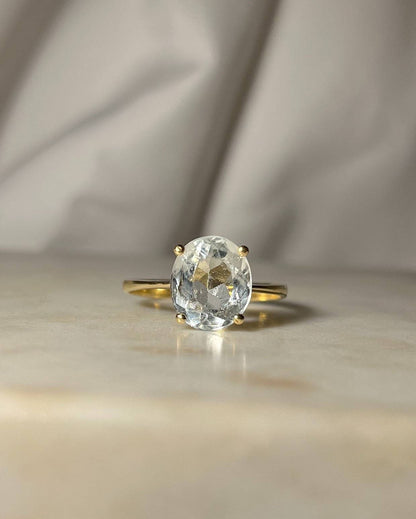Bague Aigue-Marine vintage &quot;Léonie&quot;
