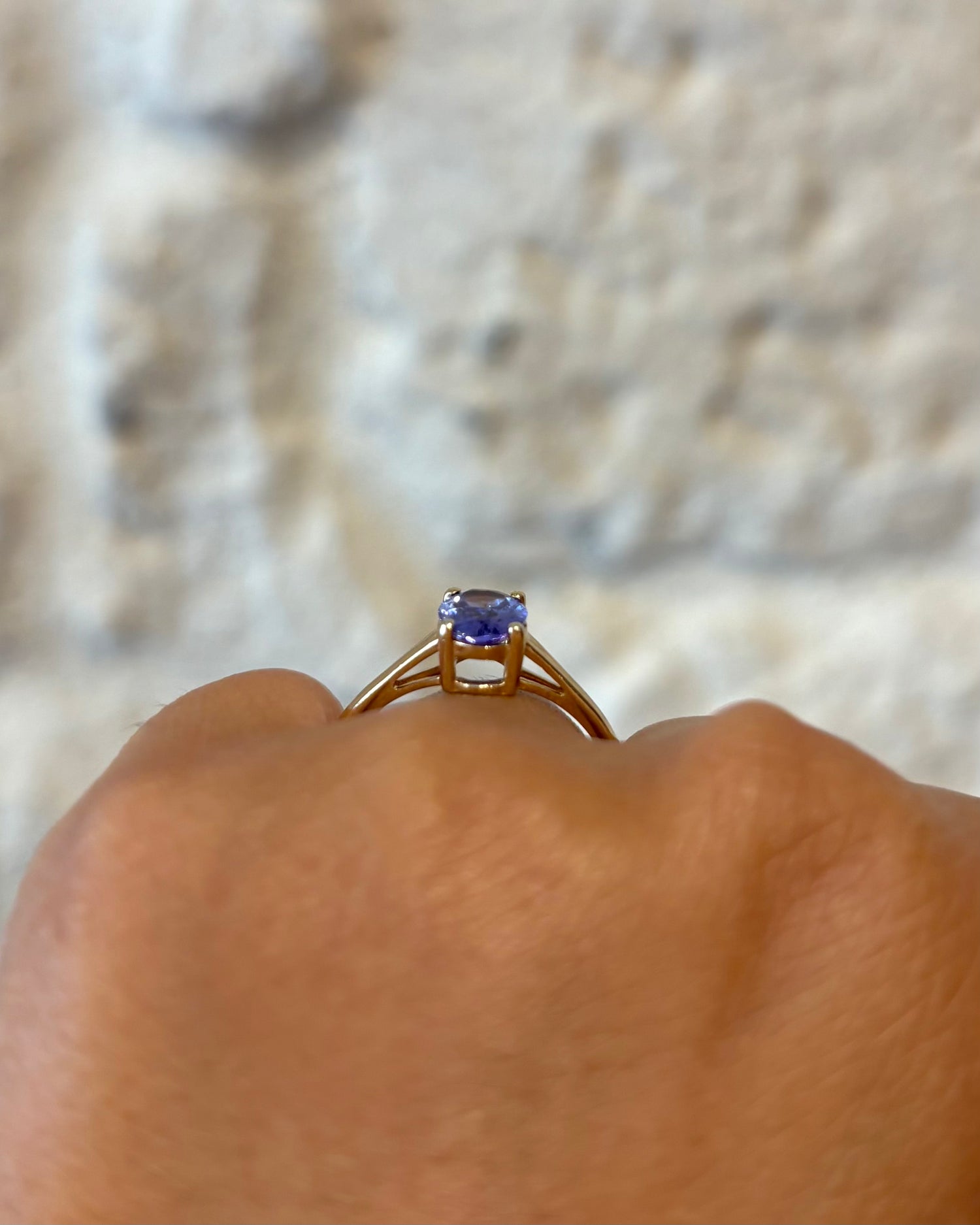 Bague Solitaire Tanzanite 1.20 carat &quot;Elia&quot;