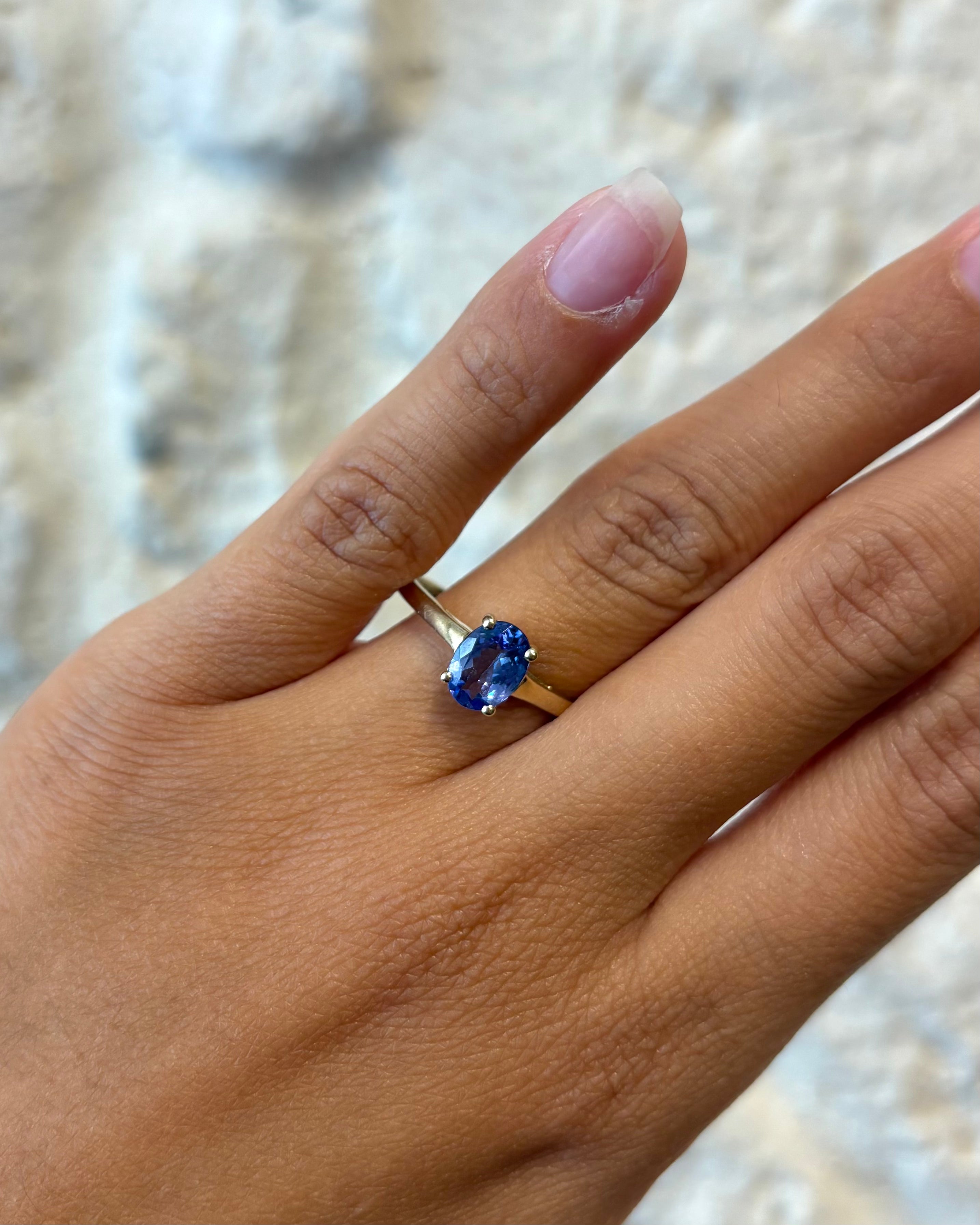 Bague Solitaire Tanzanite 1.20 carat "Elia"