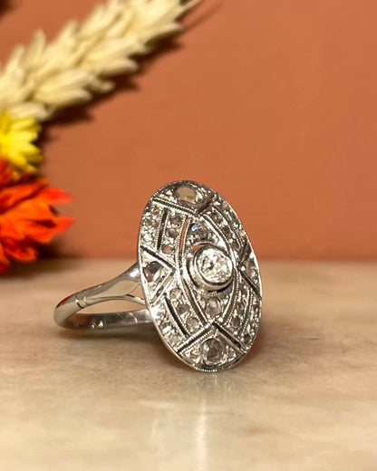 Bague Art-déco 31 Diamants &quot;Nakiya &quot;