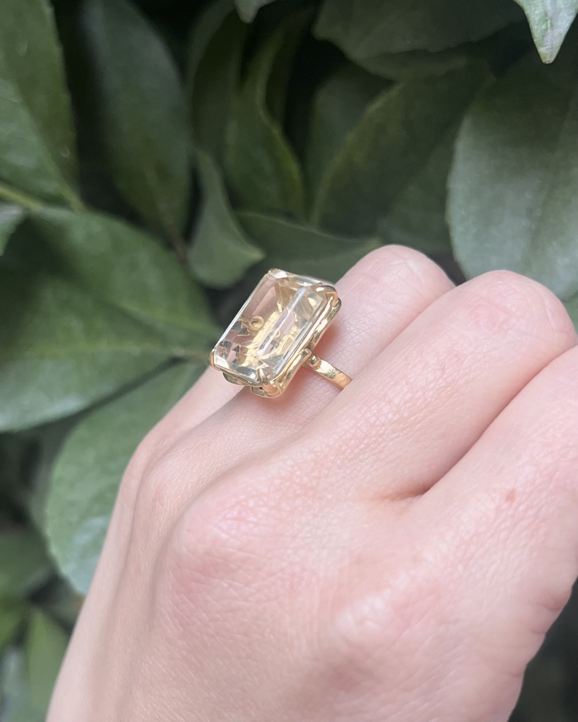 Bague Cocktail Citrine 11 Carats "Brandy" - Elliade Paris