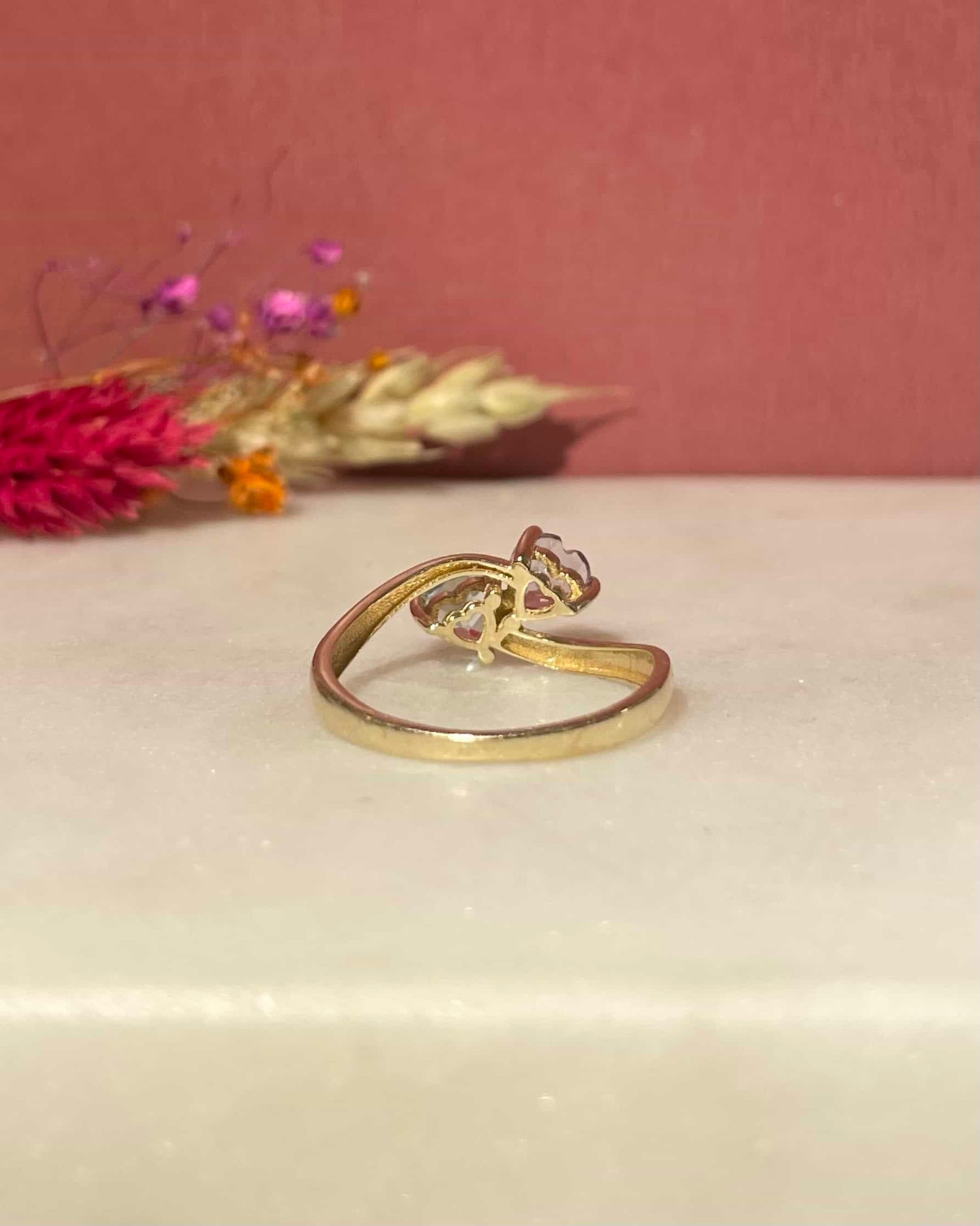 Bague Toi &amp; Moi Topaze et Améthyste &quot;Isolde&quot;