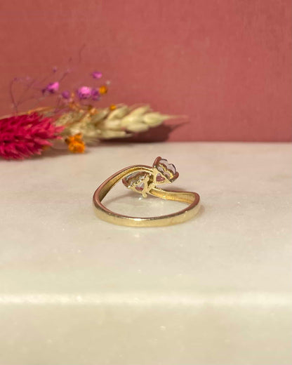Bague Toi &amp; Moi Topaze et Améthyste &quot;Isolde&quot;