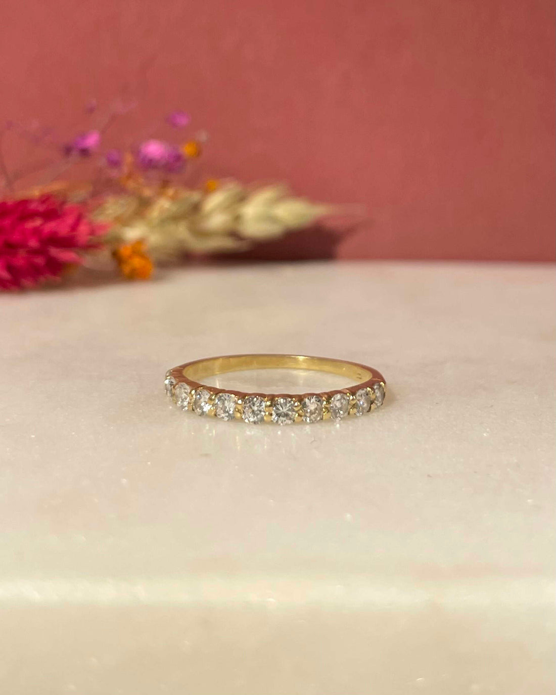 Demi Alliance Vintage 11 Diamants &quot;Elssy&quot;