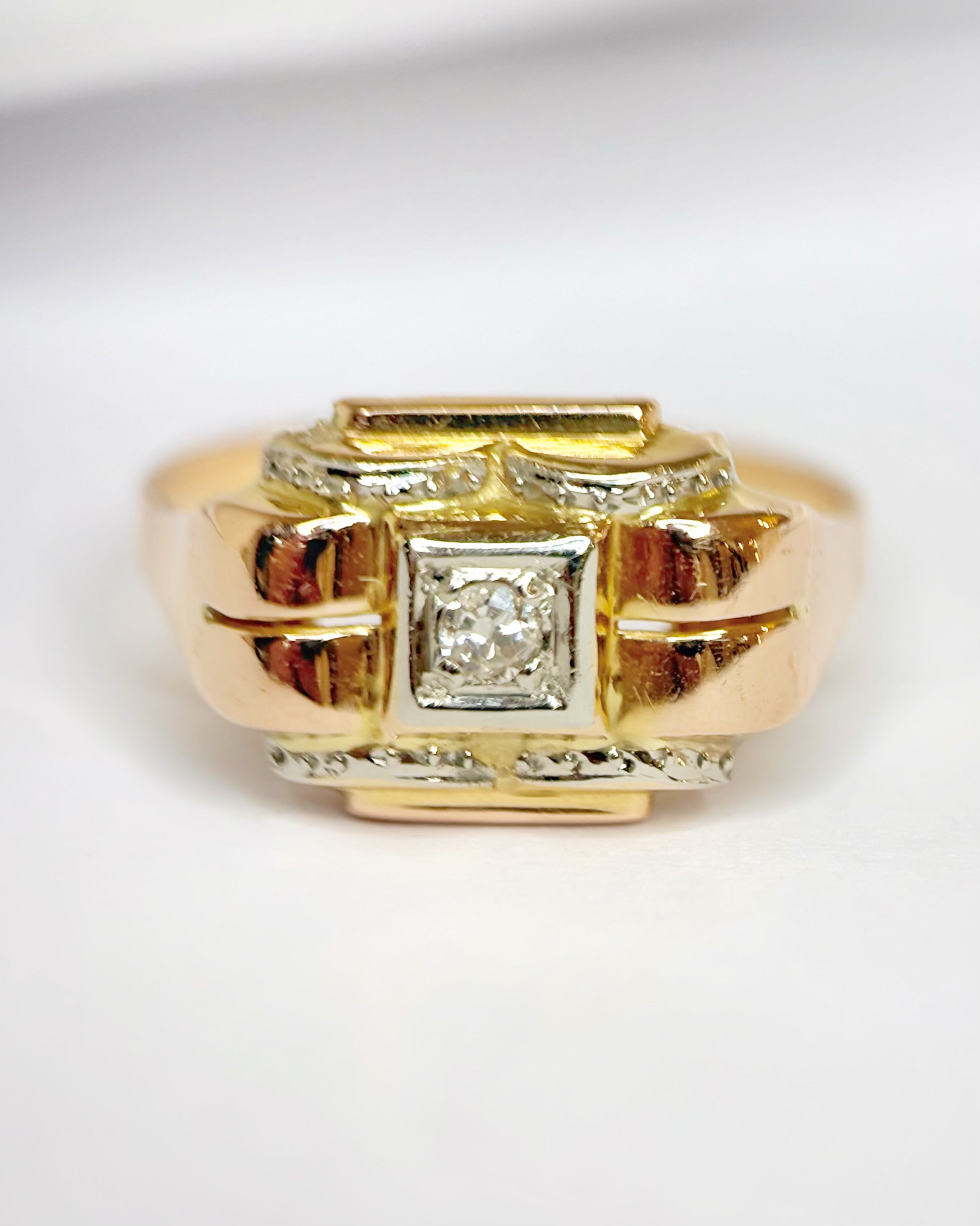 Anillo Tank Diamante "Germain"