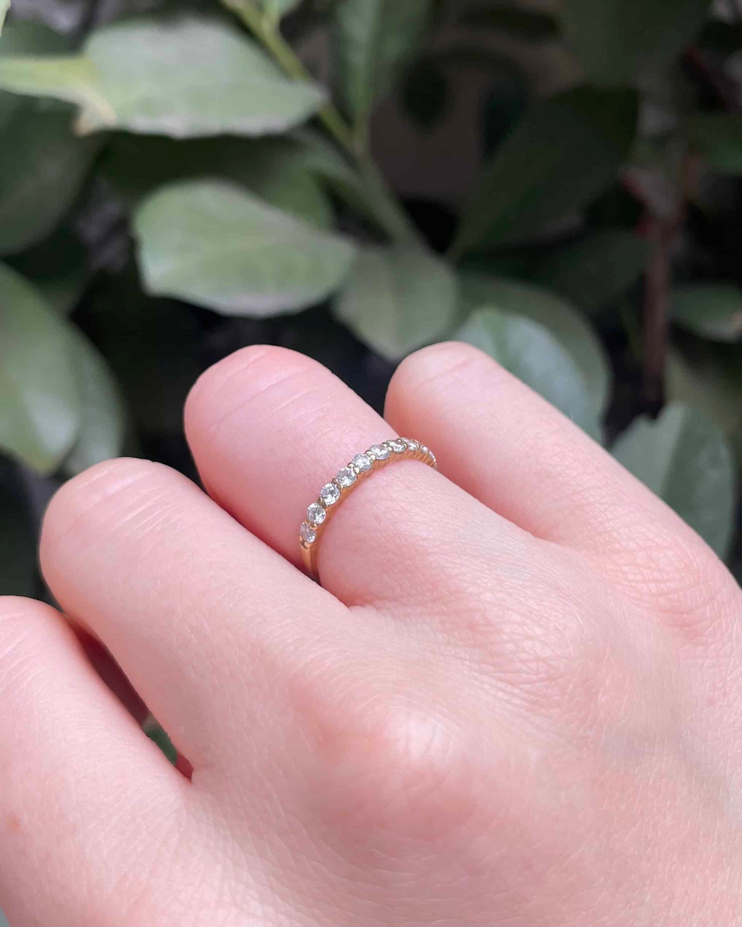 Demi Alliance Vintage 11 Diamants &quot;Elssy&quot;