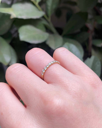 Demi Alliance Vintage 11 Diamants &quot;Elssy&quot;