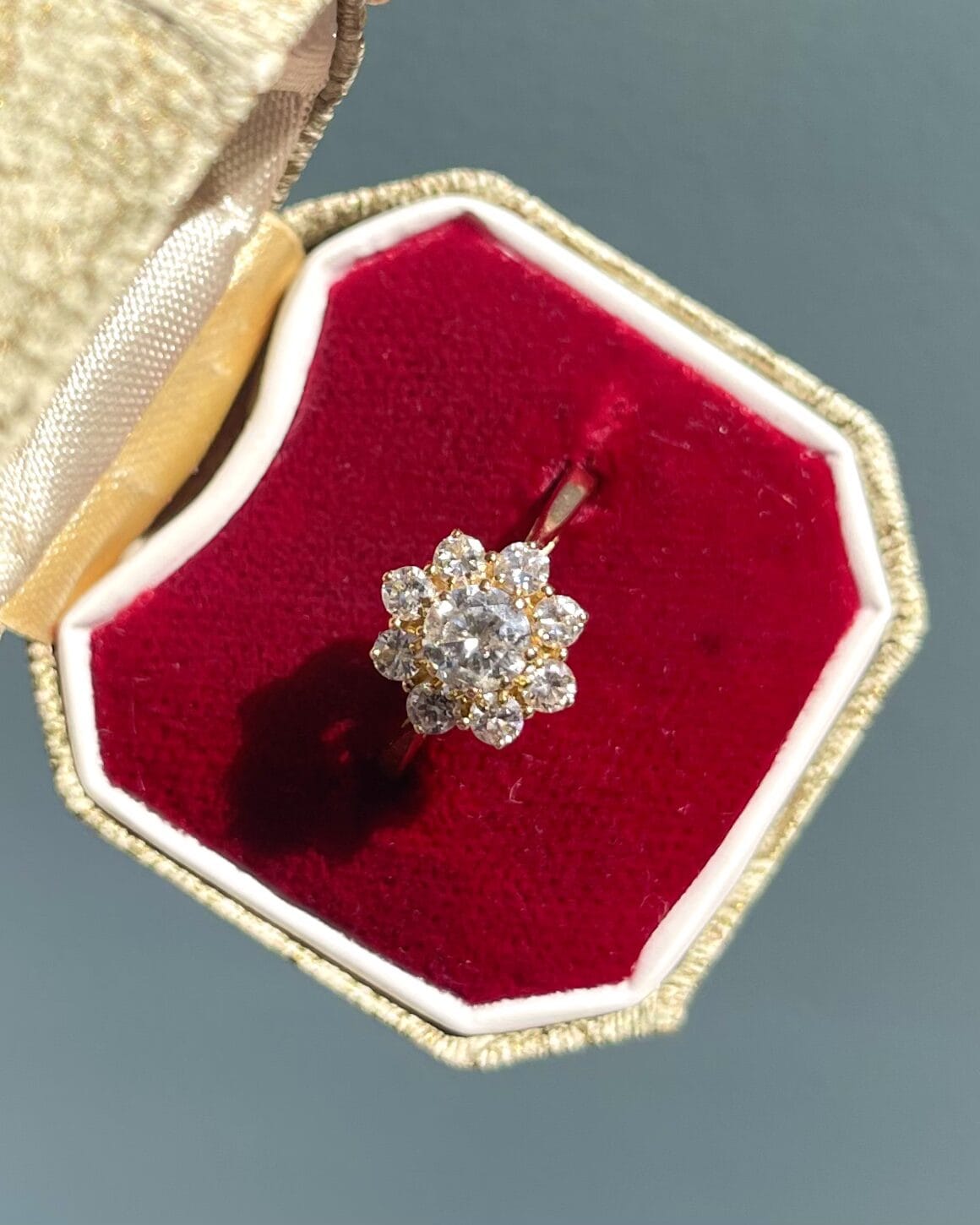 Bague Marguerite Diamants 0.77 Carat "Nora" - Elliade Paris