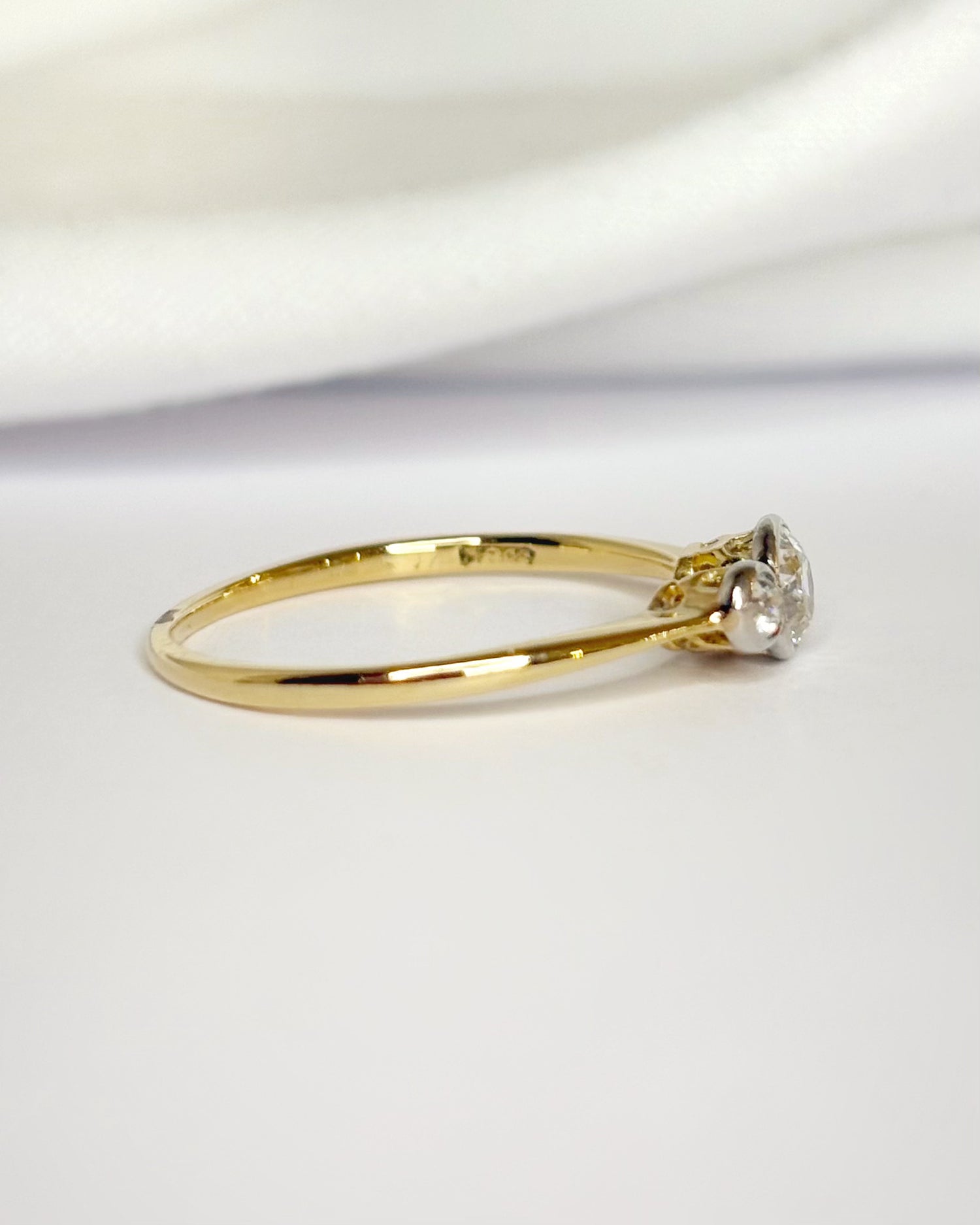 0.39 Carat Diamond Trilogy Ring "Salomé"