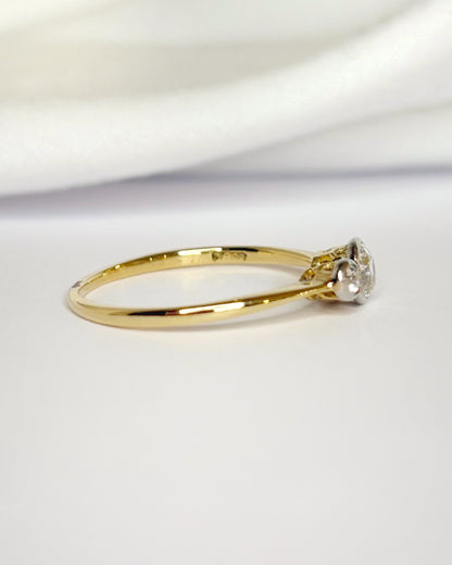 0.39 Carat Diamond Trilogy Ring "Salomé"