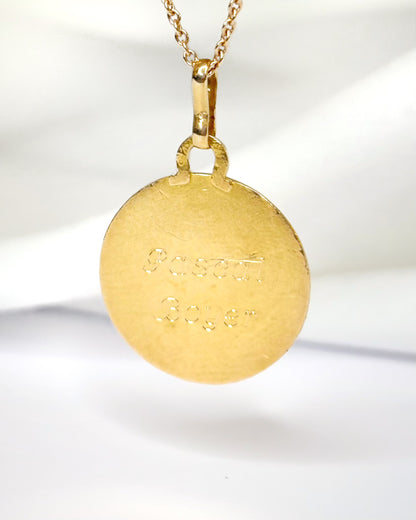 Medalla Oro Amarillo 18 quilates "Uriel"