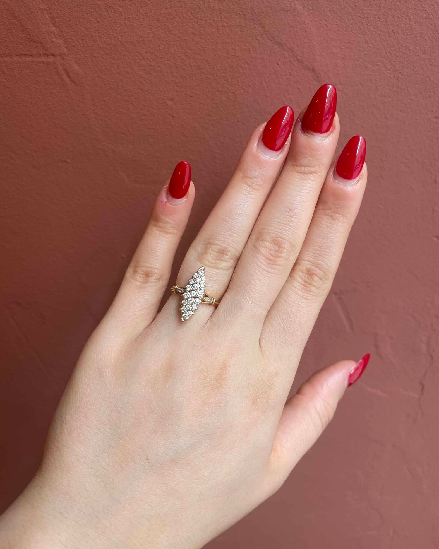 Bague Vintage Marquise 19 Diamants &quot;Piper&quot;