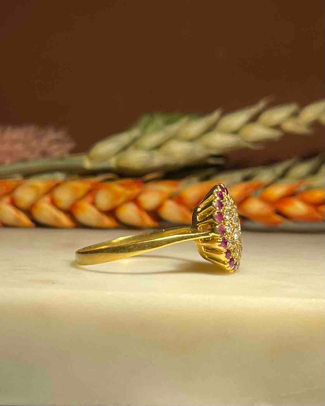 Bague Marguerite Rubis &amp; Diamants &quot;Torvi&quot;