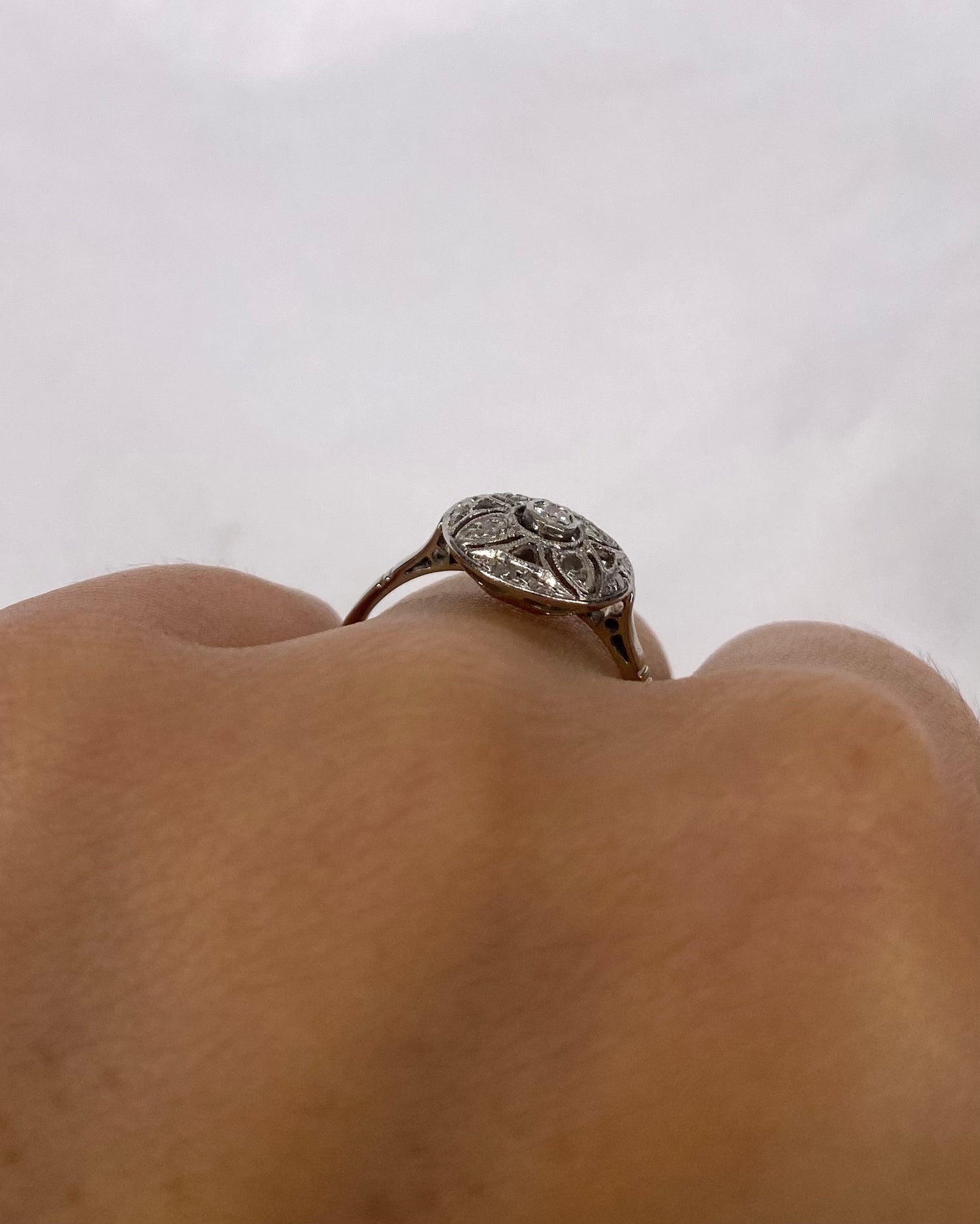 Bague Art Déco 13 Diamants &quot;Suzanne&quot;