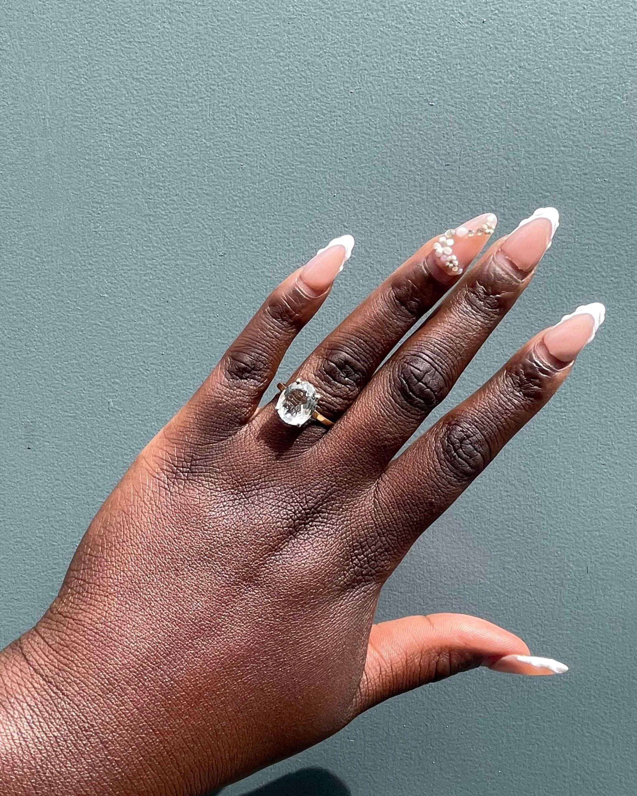 Bague Cocktail Aigue-Marine 3.40 Carats "Oceana" - Elliade Paris