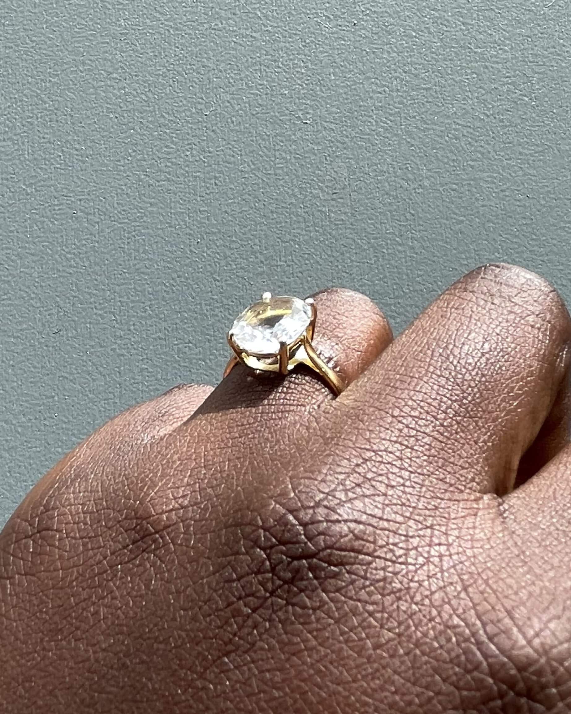 Bague Cocktail Aigue-Marine 3.40 Carats "Oceana" - Elliade Paris