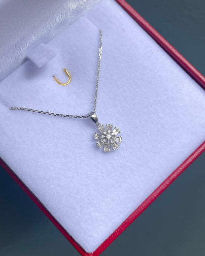 Pendentif Vintage Marguerite 41 Diamants &quot;Mewenn&quot; - Elliade Paris