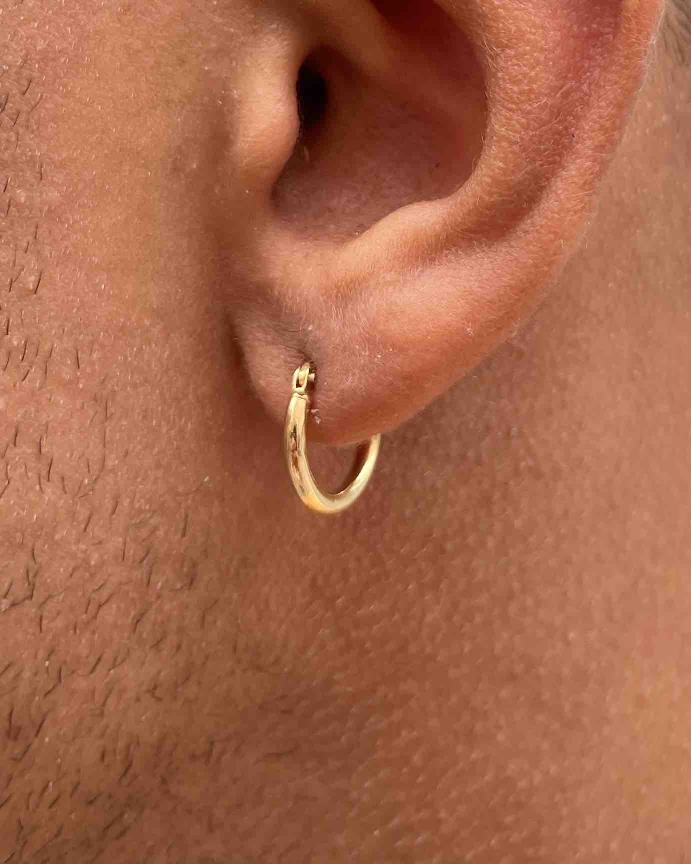 Vintage Gold "Martina" Hoop Earrings