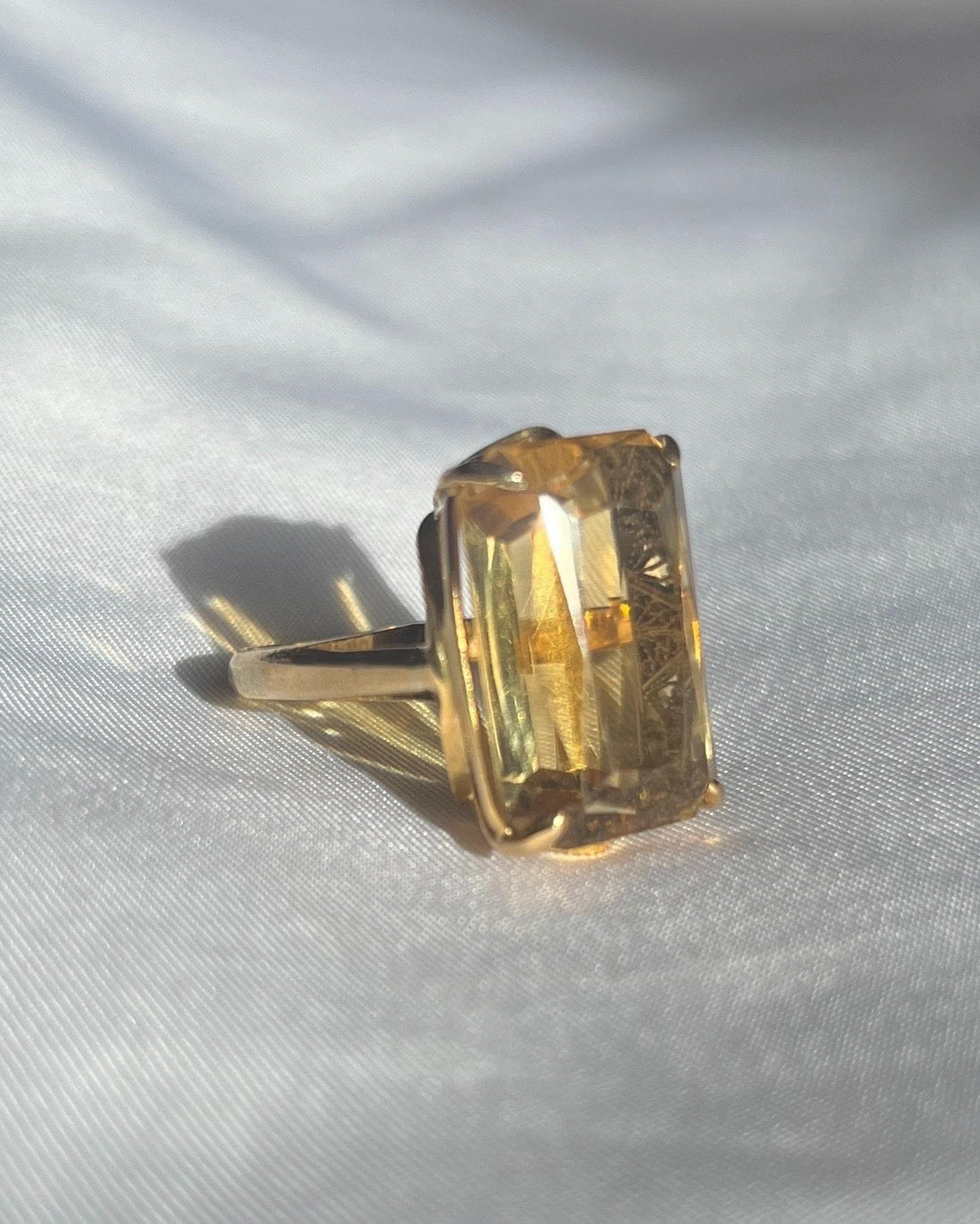 Bague cocktail citrine &quot;Liséa&quot;