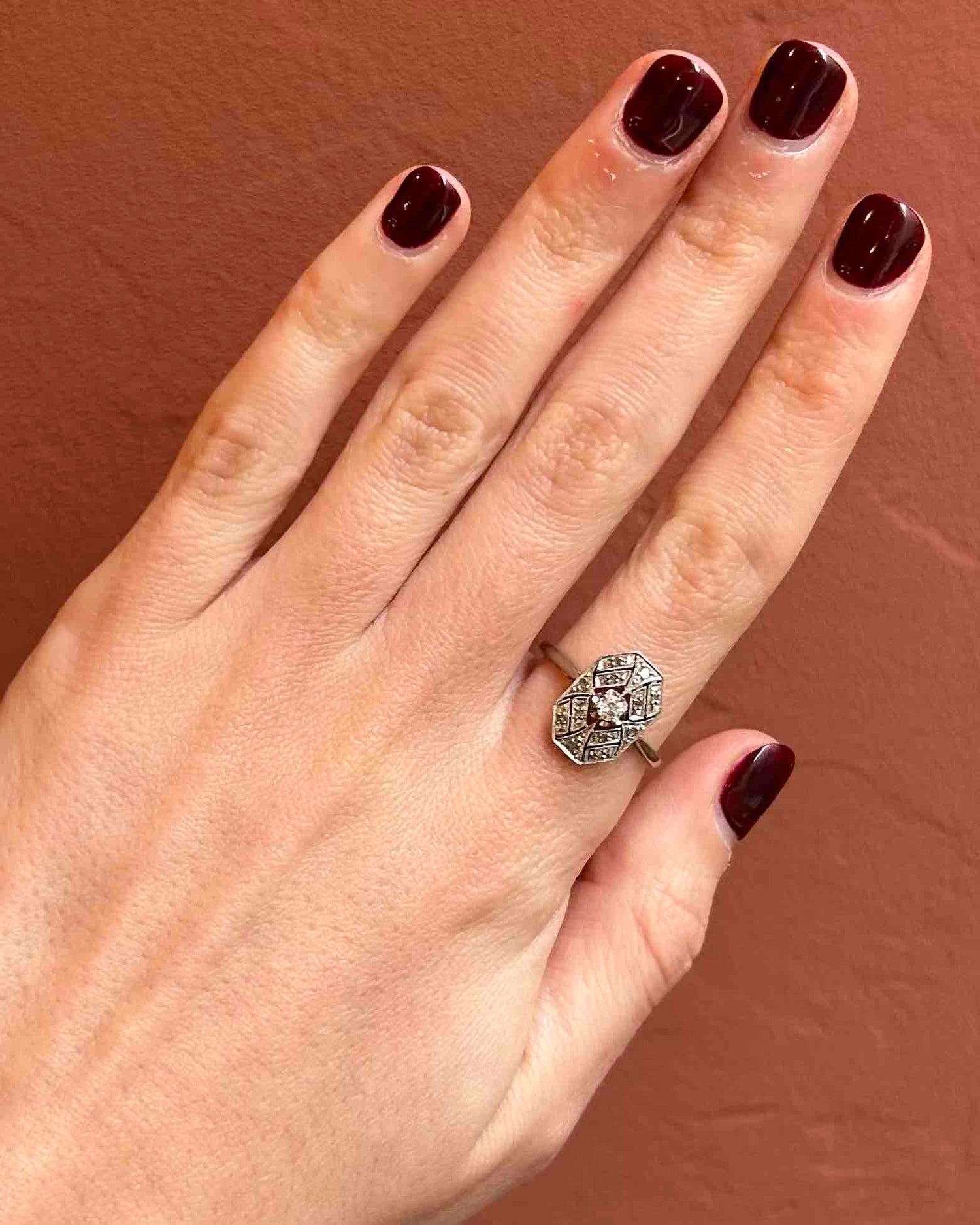 Bague Art Déco Diamants &quot;Yumi&quot;