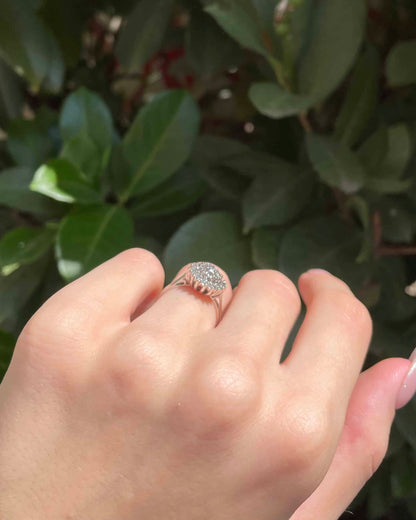 Bague Vintage Tourbillon 19  Diamants &quot;Samira&quot;