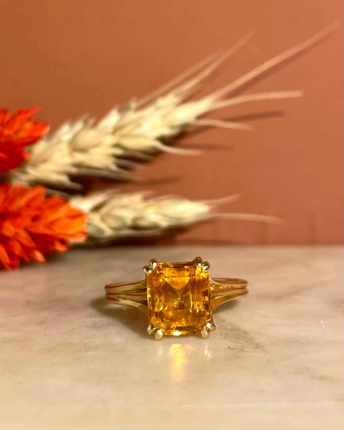 Bague Cocktail Citrine 3 carats &quot;Elianna&quot;
