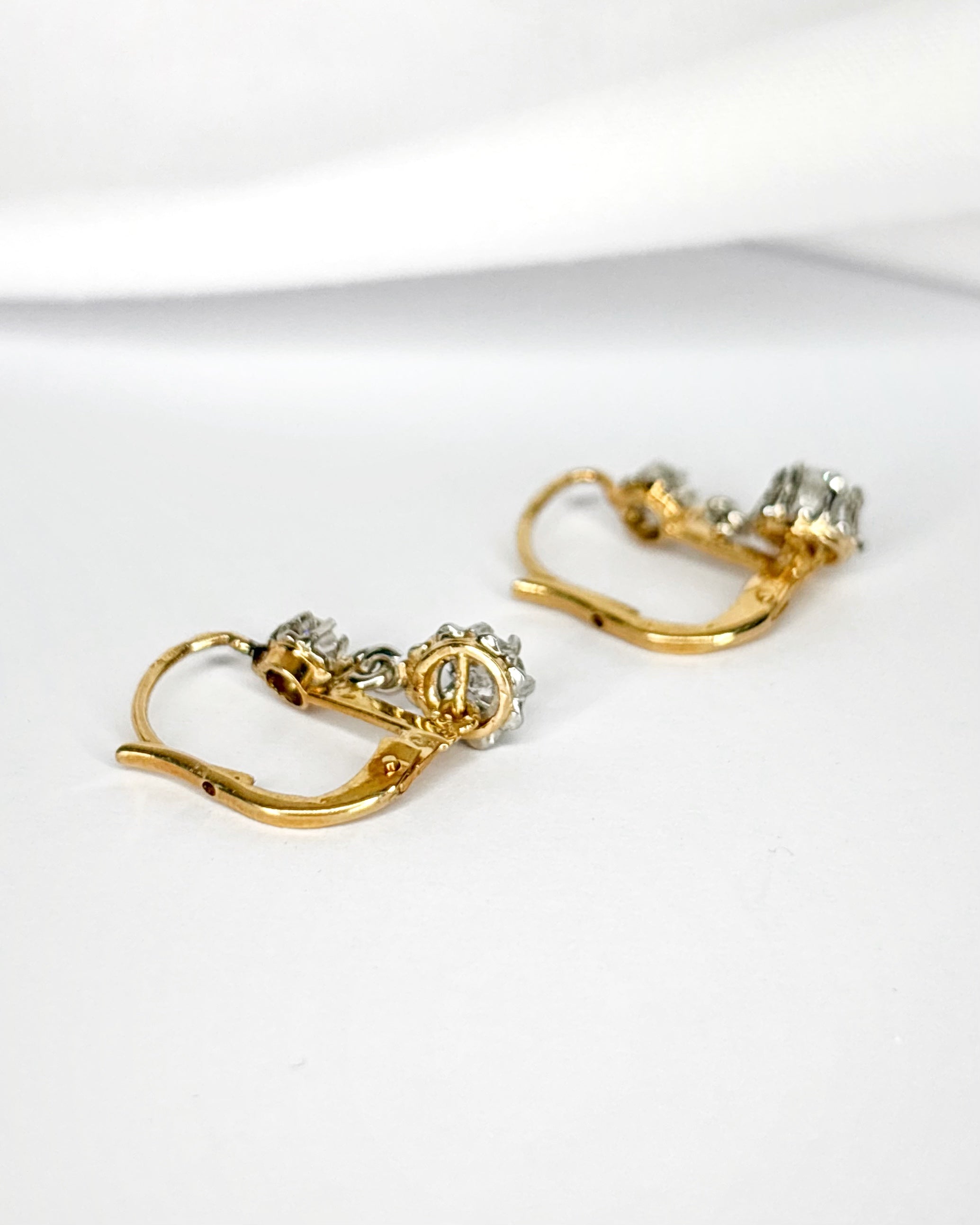 Pendientes Dormilones con Diamantes 0,28 quilates "Suzie"